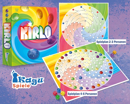 Spielbox und Spielpläne von Kirlo.